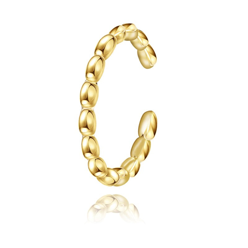 Anel Minimalista com Design Texturizado