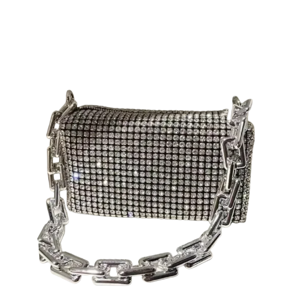 Bolsa Feminina de Brilho com Alça
