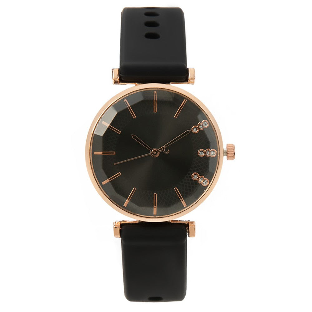 Relógio Feminino Elegante com Detalhes em Cristal