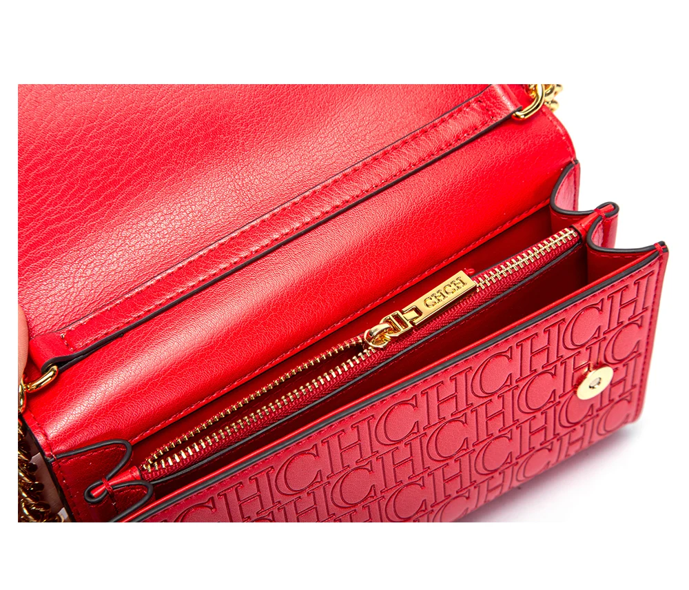 Bolsa de Luxo Feminina com Corrente Dourada