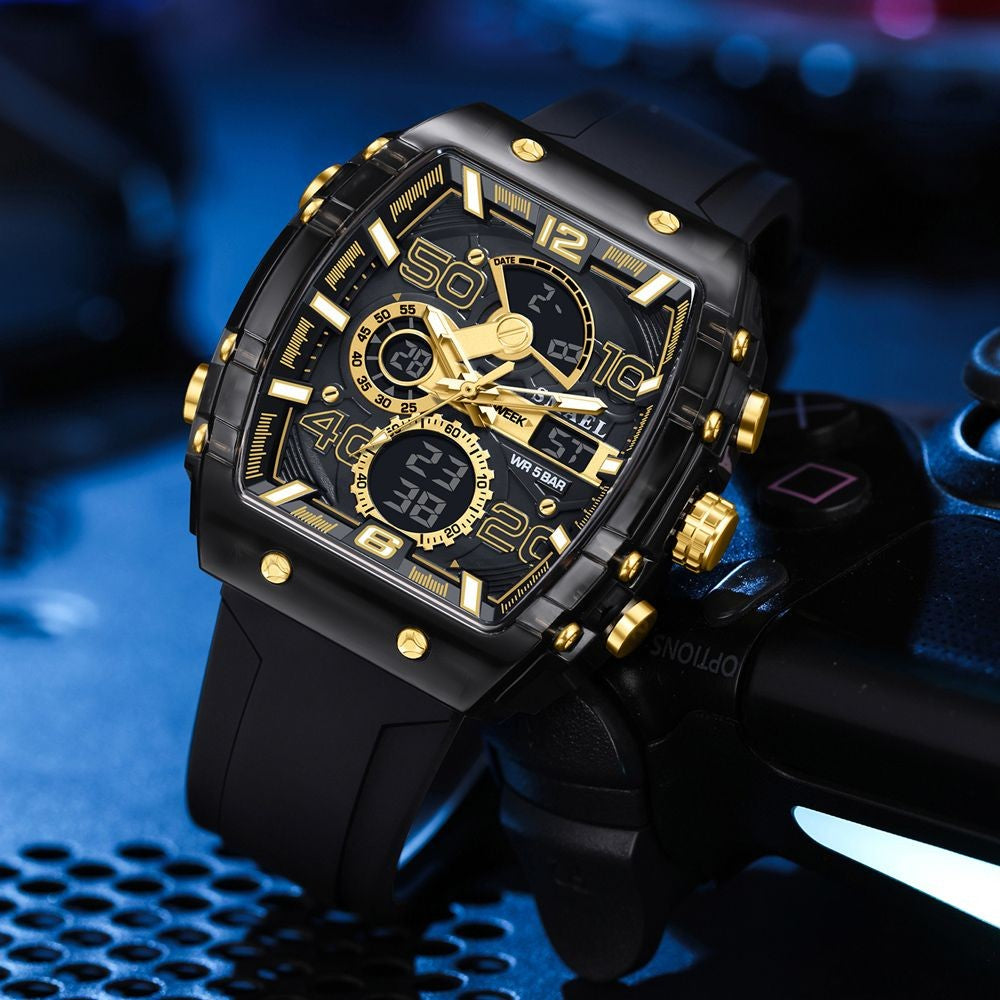 Relógio Masculino Quadrado Esportivo