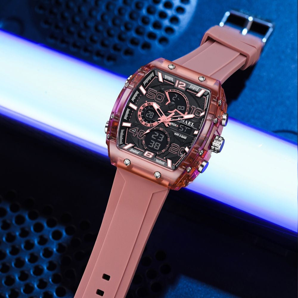 Relógio Masculino Quadrado Esportivo