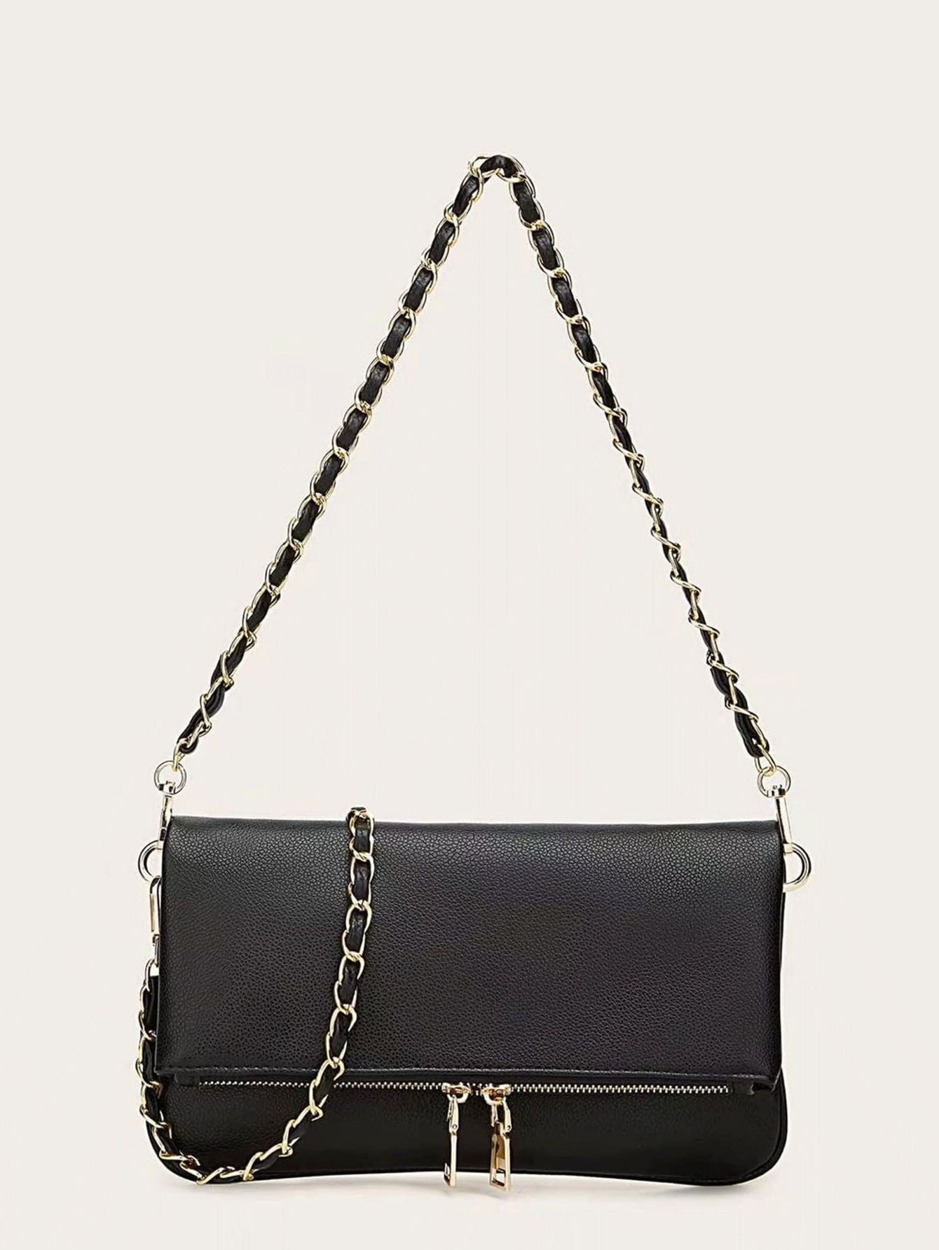 Bolsa de Ombro Clássica com Corrente Elegante