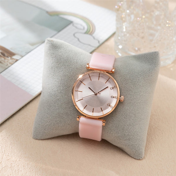 Relógio Feminino Elegante com Detalhes em Cristal