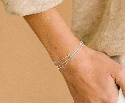 Pulseira Fina em Aço Inoxidável