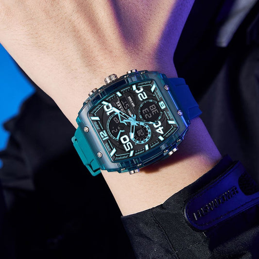 Relógio Masculino Quadrado Esportivo