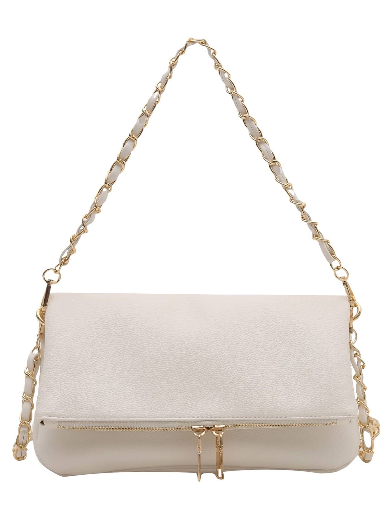 Bolsa de Ombro Clássica com Corrente Elegante