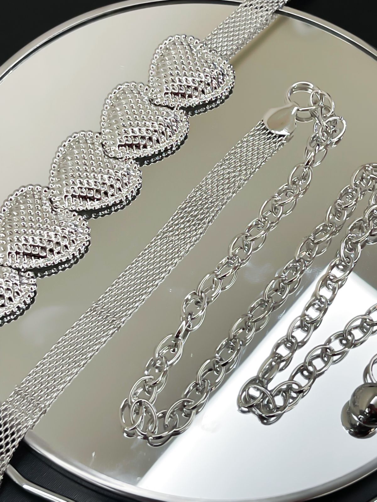 Cinto Feminino Corrente Coração Bruna